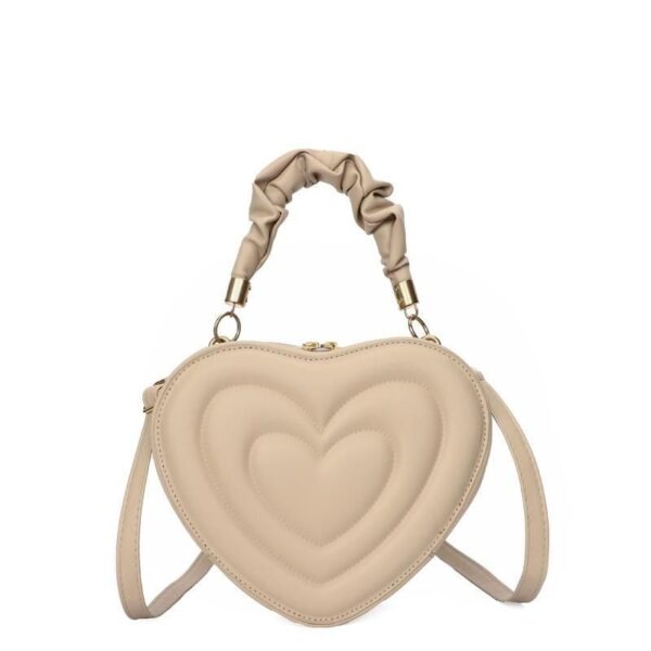 Chic Summer 2023 Heart-Shaped PU Leather Shoulder Bag for Women